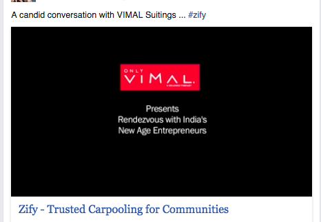 (a series by Vimal suitings, featuring startup founders)