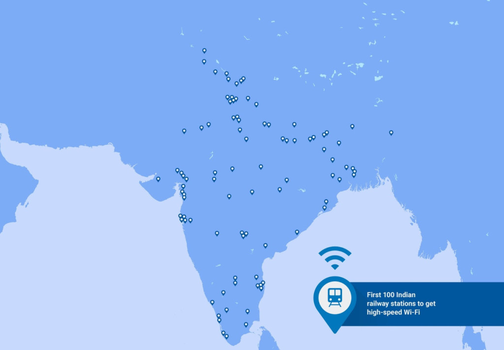 first indian stations to get wifi