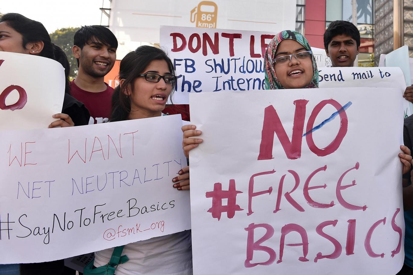 Free basics protest india