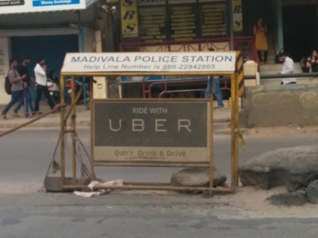Uber billboard India