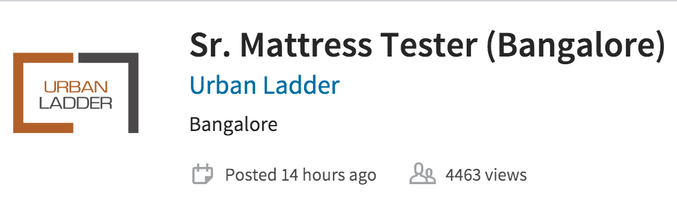 Linkedin Mattress Tester