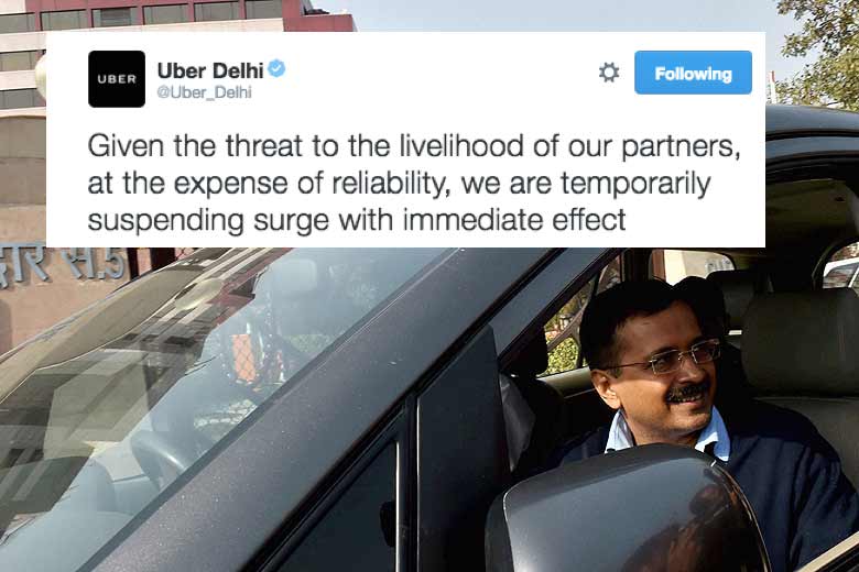 uber surge ban in delhi