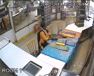 CCTV footage shoplifting saree