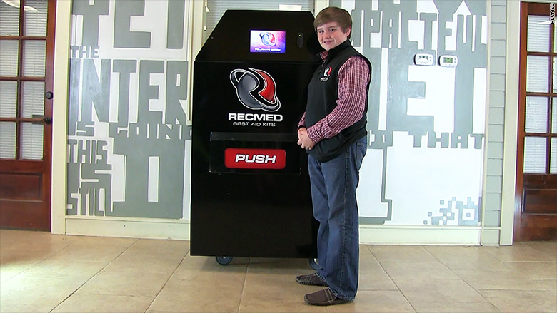 Taylor rosenthal first aid vending machine
